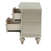 Vynxaria Champagne Nightstand ¨C Elegant Storage for Your Bedroom - 2 of 4