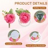 Unique Bargains Fabric Artificial Wedding Rose Flowers Wrist Corsage and Boutonnieres 2 Pcs - 3 of 4