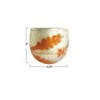 Storied Home Etched Mercury Glass Tealight/Votive Candleholder, Matte Silver Finish and Coral Color - 2 of 3
