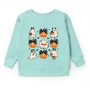 Ghost And Pumpkin Coquette - Youth Graphic Sweatshirt - 1 of 4
