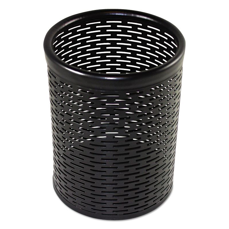 Artistic Urban Collection Punched Metal Pencil Cup 3 1/2 x 4 1/2 Black ART20005, 4 of 5