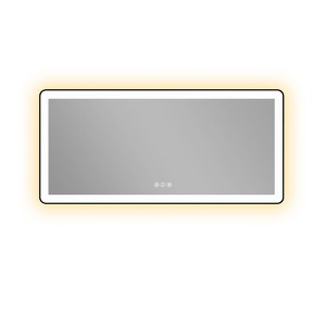 Black Framed Led Bathroom Mirror - 1 of 4