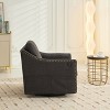 VASIP 360 Degree Swivel Accent Chair - Dark Grey Upholstered with USB Port,Magazine Pocket, for Living Room,Hotel Bed Room - 3 of 4