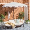 Zimmerman 7.5 Ft Square Market Umbrella W/ White Trim - PAT8400 - Safavieh - 3 of 4