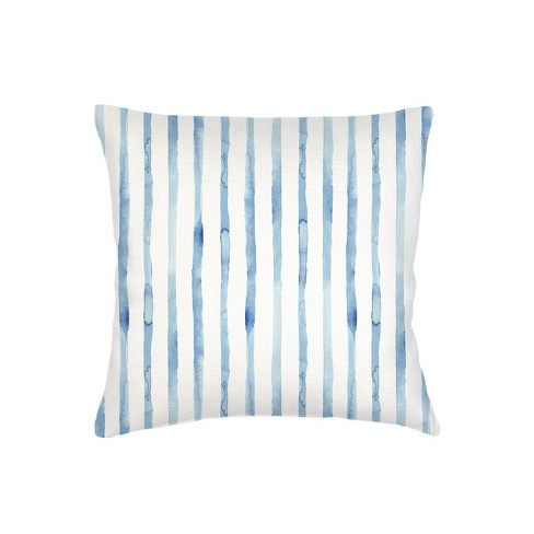 Riviera Blue Striped Linen Euro Pillow 26x26 - image 1 of 1