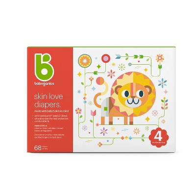 Image of Babyganics Diapers, Club Pack - Size 4 (68ct)