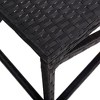 vidaXL Bench Black Polyethylene rattan 31.5 in Sturdy Garden Bench - 4 of 4