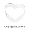 Unique Bargains Pastry Cutter Christmas Hat-Shaped Dishwasher Safe Stainless Steel Silver Tone 1Pcs - 3 of 4
