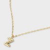 14K Gold Dipped Twisted Bubble Initial Necklace - A New Day™ Gold - 4 of 4