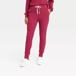 Women's Waffle Knit Jogger Pants - Universal Thread™ Red XXL