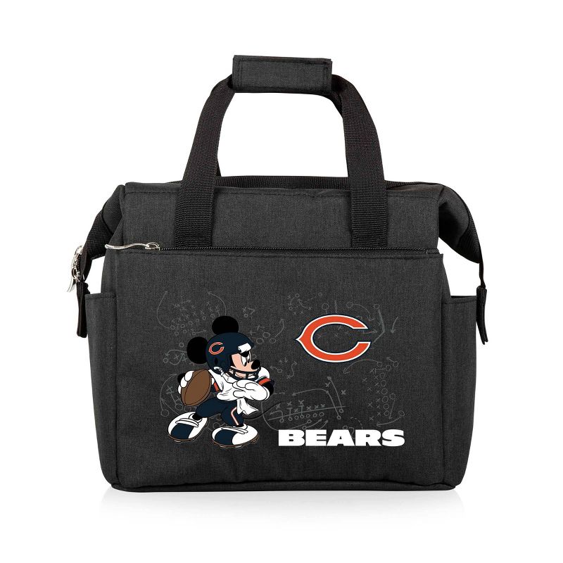 NFL Chicago Bears Mickey Mouse On The Go Lunch Cooler - Black, 1 of 6