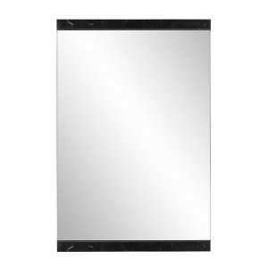 Howard Elliott 35.75"x23.5" Reese Rectangular Wall Mirror with Black Marble Trim - 1 of 4