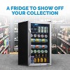 Newair 126 Can Freestanding Beverage Fridge in Stainless Steel with SplitShelf - 4 of 4