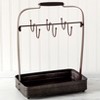 The Lakeside Collection Farmhouse Coffee Mug Rack Tray Kitchen Organizer Decor Black - 2 of 4