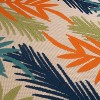 World Rug Gallery Evora Palm Frond Indoor/Outdoor Area Rug - 4 of 4