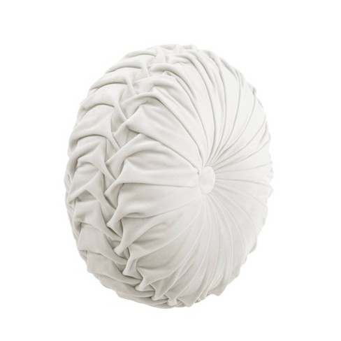 Round white hot sale throw pillow