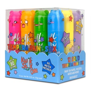 The Pencil Grip Kwik Stix Cuties Solid Tempera Paint Assorted Colors 12/Pack (TPG684) - 1 of 4