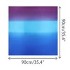 INSPIRE CHIC Women's Contrast Color Square Gradient Colorful Satin Silky Neck Scarves 1Pc - 3 of 4