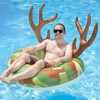 Swim Central 48" Camouflage Inflatable Inner Tube Ring Float with Antlers - 3 of 3
