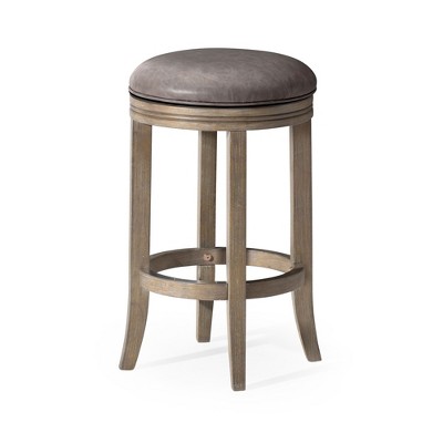 Maven Lane Eva Kitchen Stool with Vegan Leather