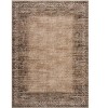 Vintage Bordered Area Rug Washable Area Rug Non-Slip Low Pile Throw Carpet for Living Room Bedroom Dining Room Home Office - 3 of 4