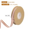 Unique Bargains Cotton Fabric Striped Grosgrain Craft Embellishments Ribbon 10 Yard - 2 of 4