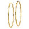 Black Bow Jewelry 1.25mm, 14k Yellow Gold Endless Hoop Earrings, 32mm (1 1/4 Inch) - 2 of 4
