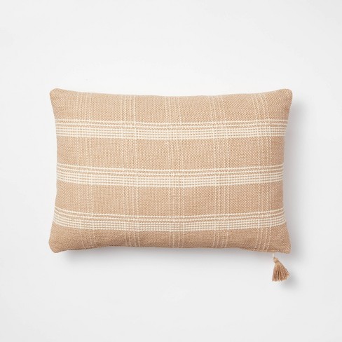 Target plaid throw store pillows