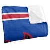 Depaul University Primary Logo Stripes Silky 50x60 Blanket, 1 Sided - 3 of 4