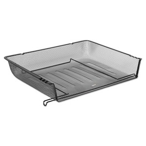 Rolodex Nestable Letter Sized Wire Mesh Stacking Side Load Tray - Black - 1 of 3