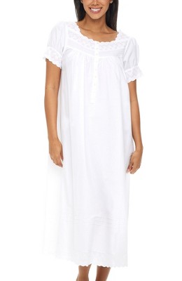 Adr 100% Cotton Nightgowns For Women, Nightgowns For Women Soft Cotton ...