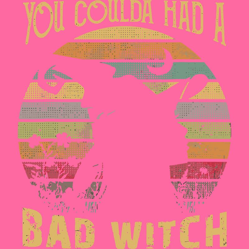 Women's Design By Humans Halloween Funny You Coulda Had Bad Witch By Ering Racerback Tank Top, 2 of 4