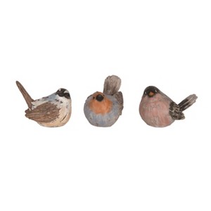 Transpac Large Resin Painterly Bird Set of 3 Spring Home Decorations - 1 of 1