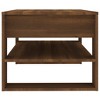 vidaXL Brown Oak Rectangular Coffee Table with Shelf, Engineered Wood, Ideal for Living Room, Easy Assembly, 40.2"x21.7"x17.7" - 3 of 4