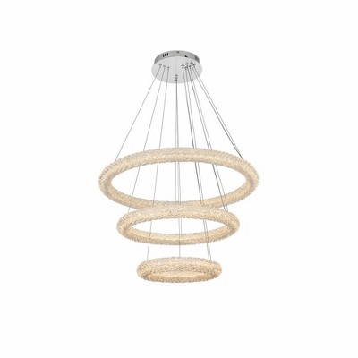 Elegant Lighting Bowen 3 - Light Chandelier in  Chrome