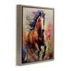 Stupell Industries Vivid Horse Galloping Floating Frame Canvas Art, Brown, 18" x 18" - 2 of 4