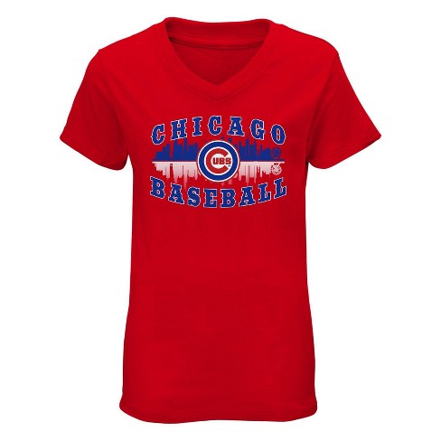 Girls chicago best sale cubs shirt