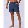 INSPIRE CHIC Men's Casual Summer Elastic Waist Drawstring Mesh Lining Swimming Beach Shorts - 2 of 4