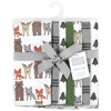 Hudson Baby Infant Boy Cotton Flannel Burp Cloths, Wild Forest 7-Pack, One Size - 2 of 4