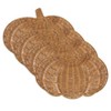 Saro Lifestyle Fall Harvest Rattan Pumpkin Placemat (Set of 4) - 3 of 4