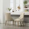 NicBex Dining Chairs Set of 2 Upholstered Chair Tufted Solid Wood Wingback Hostess Chairs with Nail Heads Suitable for Kitchen - 3 of 4