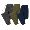 Women's 3 Pack Ultra Soft Fleece Pocket Joggers - Cozy, Comfortable & Stylish - 2 of 4