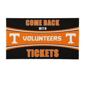 Evergreen Come Back with Tickets University of Tennessee 28" x 16" Woven PVC Indoor Outdoor Doormat - 1 of 4