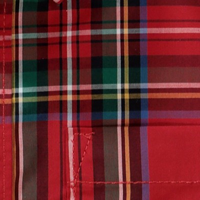 red holiday tartan