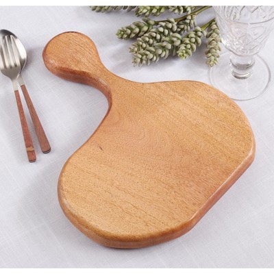 Saro Lifestyle Saro Lifestyle Chopping Board With Organic Shape Design, Natural, 7.5"x7"