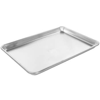 Nutrichef 15” Non Stick Cookie Sheet, Large Gold Commercial Grade  Restaurant Quality Carbon Steel Bakeware With Blue Silicone Handles : Target