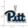 Black Bow Jewelry Sterling Silver Pittsburgh Panthers NCAA Large Pendant - 2 of 3