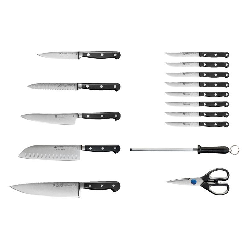 HENCKELS Classic Precision 16-Piece Kitchen Knife Set with Block, Chef Knife, Steak Knife Set, 3 of 7