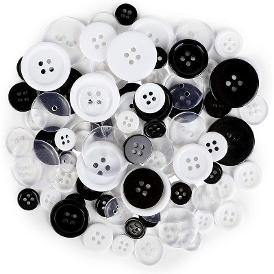 Bright Creations Set of 300 Resin Buttons Bulk for Crafts and Sewing, 3 Colors