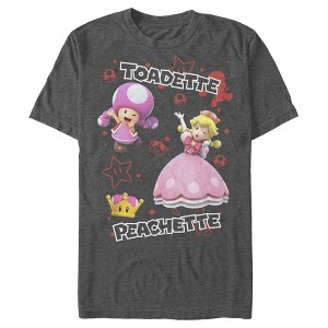Men's Nintendo Toadette & Peachette Party T-Shirt - 1 of 4